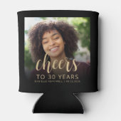 カスタムフォト応援30歳の誕生日パーティー 缶クーラー (裏面)