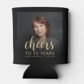 カスタムフォト応援50th誕生日パーティー 缶クーラー (裏面)