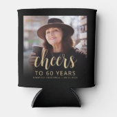 カスタムフォト応援60th誕生日パーティー 缶クーラー (正面)