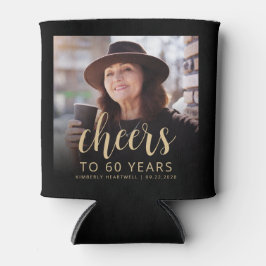カスタムフォト応援60th誕生日パーティー 缶クーラー