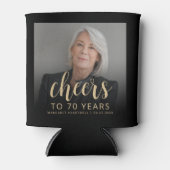 カスタムフォト応援70th誕生日パーティー 缶クーラー (正面)