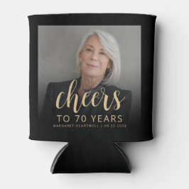 カスタムフォト応援70th誕生日パーティー 缶クーラー