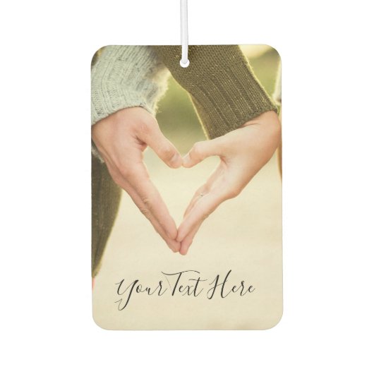 カスタムフォト文字エアフレッシュナーズユアオザデザイン カーエアーフレッシュナー (正面)