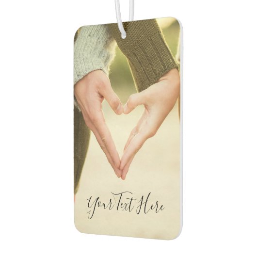 カスタムフォト文字エアフレッシュナーズユアオザデザイン カーエアーフレッシュナー (左)