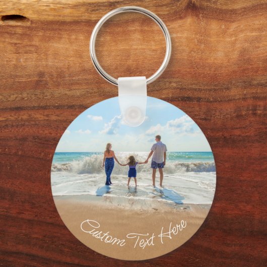 カスタムフォト文字キーチェーンファミリーとのデザイン キーホルダー (正面)