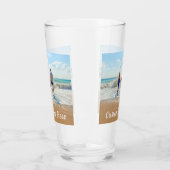 カスタムフォト文字グラスユニークあなた自身のデザイン タンブラーグラス (左)