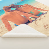 カスタムフォト文字シェルパブランケットあなたの写真 シェルパブランケット (3/4)