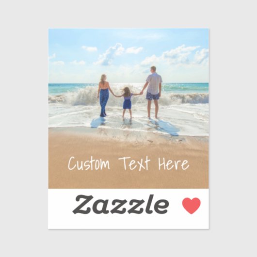 カスタムフォト文字ステッカーあなたの休暇デザイン シール (シート)