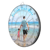 カスタムフォト文字ダーツボードファミリーフォトパパ ダーツボード (正面右)