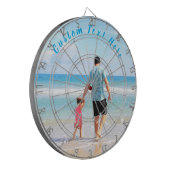 カスタムフォト文字ダーツボードファミリーフォトパパ ダーツボード (正面左)