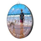 カスタムフォト文字ダーツボード – ユアサマーデザイン ダーツボード (正面右)