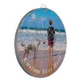 カスタムフォト文字ダーツボード – ユアサマーデザイン ダーツボード (正面左)