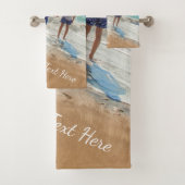 カスタムフォト文字バスタオル – ユアサマーデザイン バスタオルセット (インサイチュ)