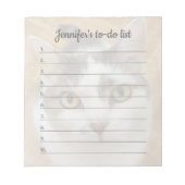 カスタムフォト文字パーソナライズされたTo-Doリスト ノートパッド (正面)