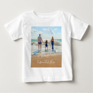 カスタムフォト文字ベビーTシャツ – 独自のデザイン ベビーTシャツ