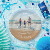 カスタムフォト文字名紙プレートデザイン ペーパープレート (パーティー)