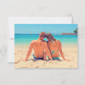 カスタムフォト文字誕生日カードユーザー自身のデザイン (裏面)