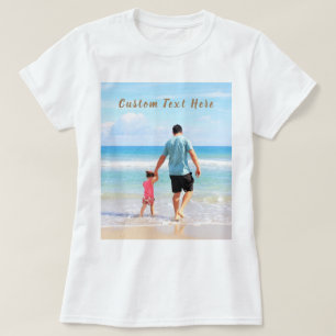 カスタムフォト文字Tシャツデザイン-すごいパパ Tシャツ