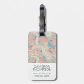 カスタムフォト日本のスタイルパターン ラゲッジタグ (裏面縦)