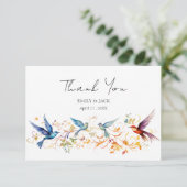 カスタムフォト春バ結婚ードズ サンキューカード (スタンド正面)