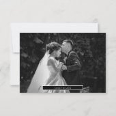 カスタムフォト春バ結婚ードズ サンキューカード (裏面)