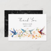 カスタムフォト春バ結婚ードズ サンキューカード (正面/裏面)