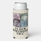 カスタムフォト時代の誕生日パーティー スリム缶クーラー (Seltzer正面)