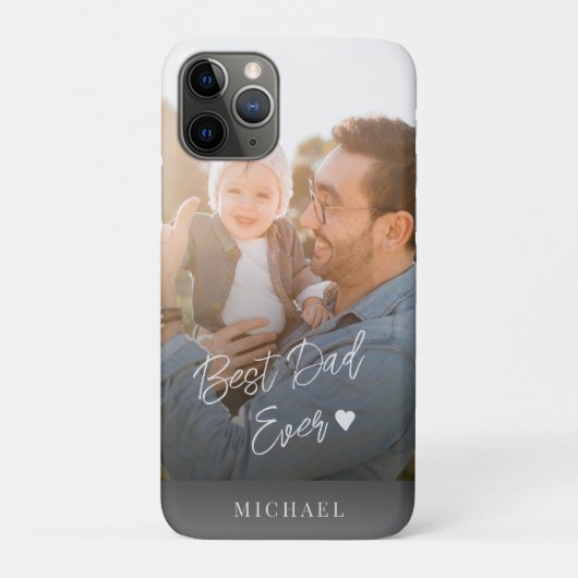 カスタムフォト最高のパパスクリプト名パーソナライズ Case-Mate iPhoneケース (裏)