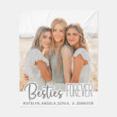 カスタムフォト最高のフレンズフォーエバーフリースブランケット フリースブランケット (正面)