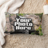 カスタムフォト枕 ランバークッション (ブランケット)