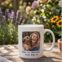 カスタムフォト犬マグカップ、愛犬と一緒ならどこでもホーム