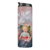 カスタムフォト瑪瑙ほこりっぽいブルーバラ タンブラー (回転右)