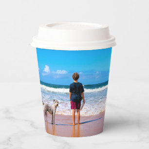 カスタムフォト紙カップデザイン – ペットと 紙コップ