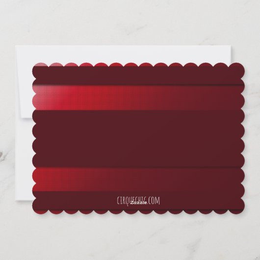 カスタムフォト紙ハートバレンタインデー シーズンカード (裏面)