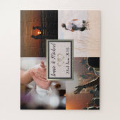 カスタムフォト結婚コラージュ ジグソーパズル (縦)