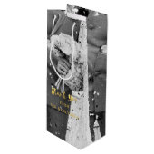 カスタムフォト結婚サンキューワイン抱き枕 ワインギフトバッグ (正面アングル)