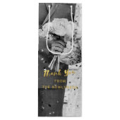 カスタムフォト結婚サンキューワイン抱き枕 ワインギフトバッグ (正面)