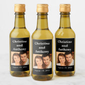 カスタムフォト結婚ミニワインの人気ラベル ワインラベル (ボトル)