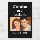 カスタムフォト結婚ミニワインの人気ラベル ワインラベル (シングルラベル)