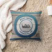 カスタムフォト航海のボートいかり装飾用クッション クッション (ブランケット)