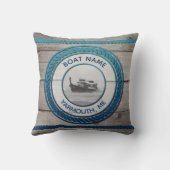 カスタムフォト航海のボートいかり装飾用クッション クッション (裏面)