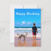 カスタムフォト誕生日カード自分のデザイン (正面)