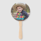 カスタムフォト誕生日ハンドファン ハンドファン (裏面)