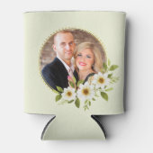 カスタムフォト金ゴールドフローラフレーム 缶クーラー (正面)