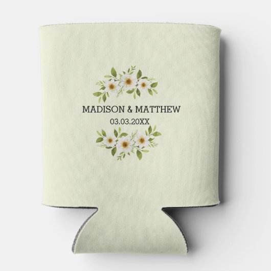 カスタムフォト金ゴールドフローラフレーム 缶クーラー (裏面)