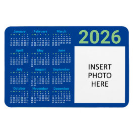 カスタムフォト2026年カレンダーマグネット マグネット