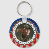 カスタムフォト アメリカ軍退役軍人の日・メモリアルデー キーホルダー (正面)