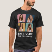 カスタムフォト エラスツアー コラージュ ビンテージ Tシャツ (正面)