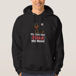 カスタムフォト・ソーセージ・ドッグ・フィックスド・マイ・ムードTシャツ パーカ