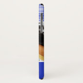 カスタムフォト&ネームブルーホワイトプレイド2 Case-Mate iPhoneケース (裏面/左)